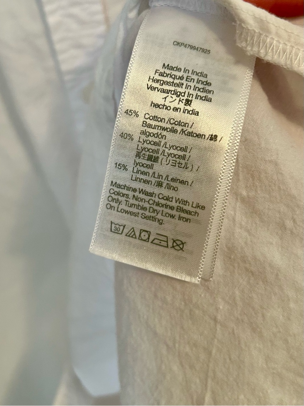 Madewell Cropped Utility Button-Up Shirt in White size L oversized oxford preppy - Picture 9 of 11